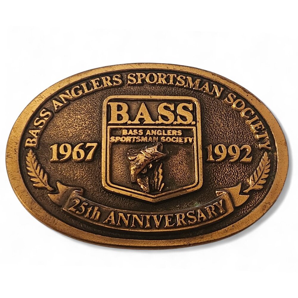 Bass 25th Anniversary Belt Buckle Made in USA